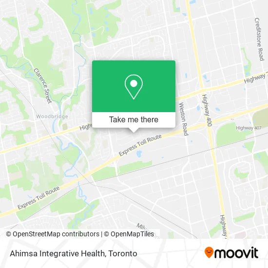 Ahimsa Integrative Health map