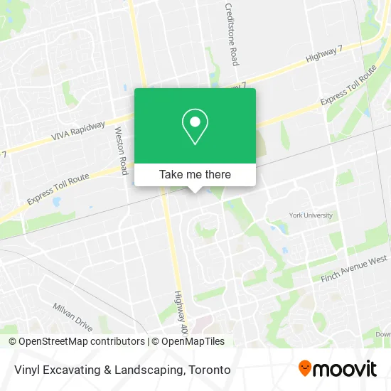 Vinyl Excavating & Landscaping map