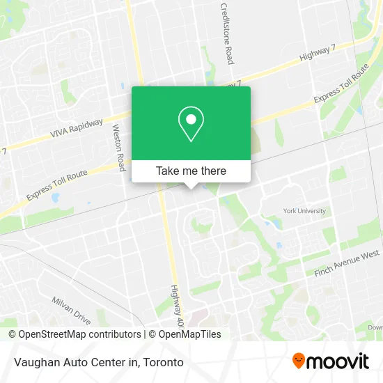Vaughan Auto Center in map