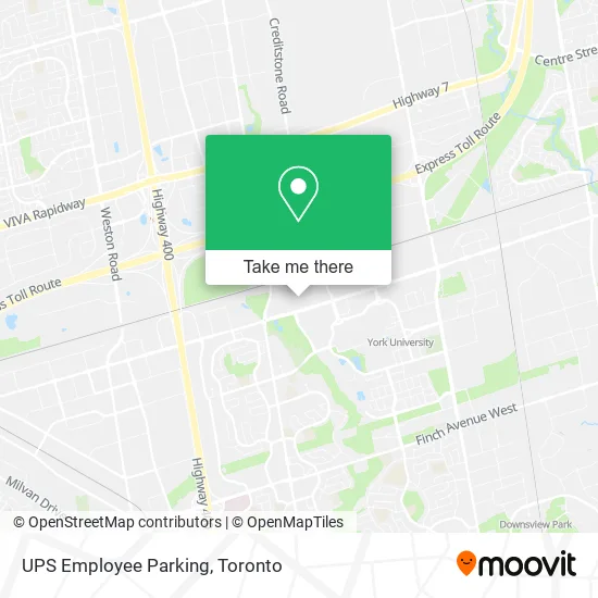 UPS Employee Parking map