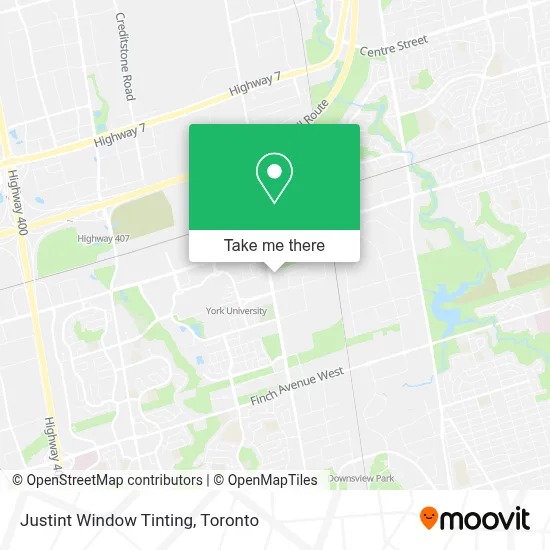 Justint Window Tinting map
