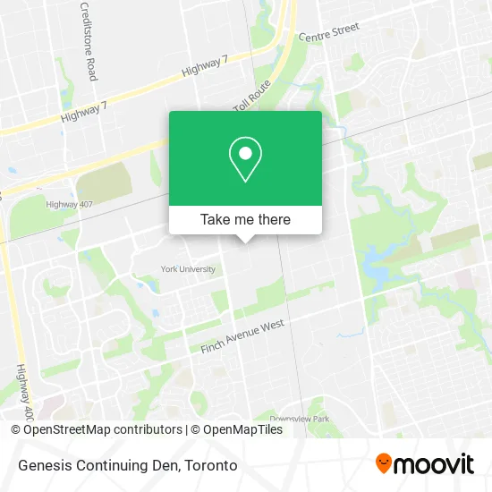 Genesis Continuing Den map