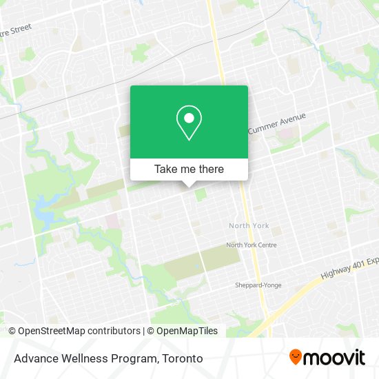 Advance Wellness Program map