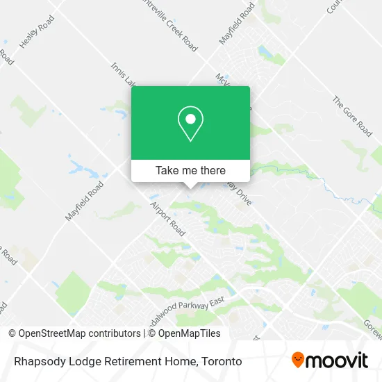 Rhapsody Lodge Retirement Home map