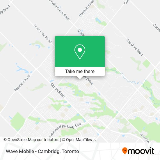 Wave Mobile - Cambridg map