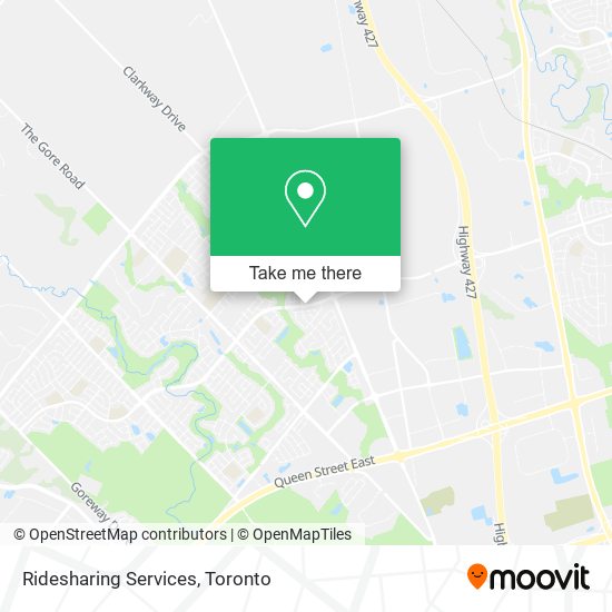 Ridesharing Services map