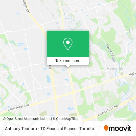 Anthony Teodoro - TD Financial Planner map