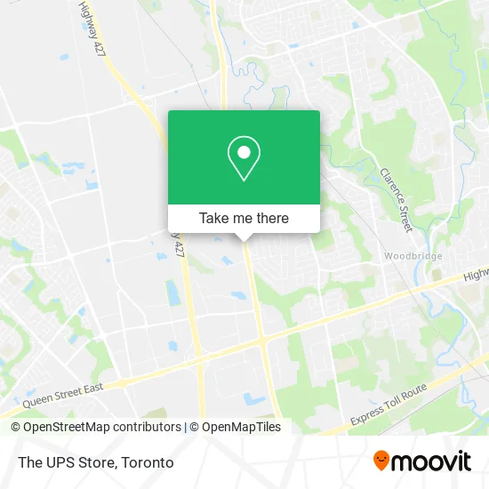 The UPS Store map