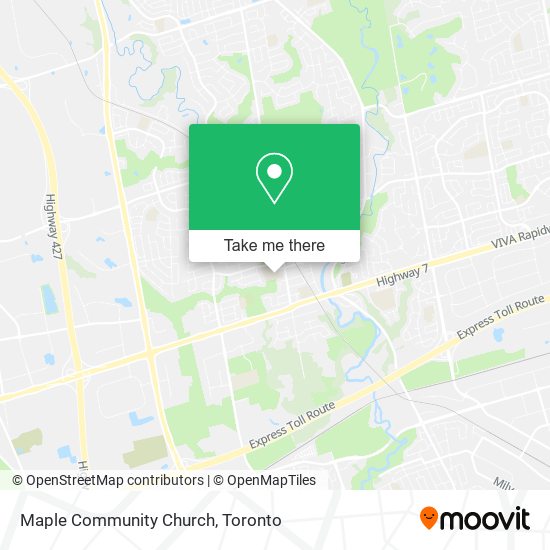 Maple Community Church map