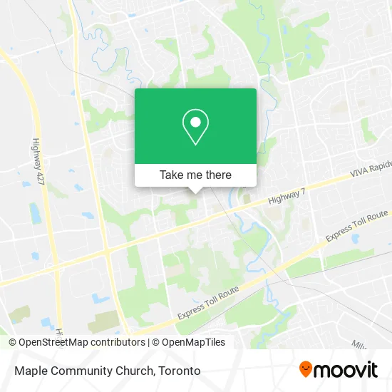 Maple Community Church map