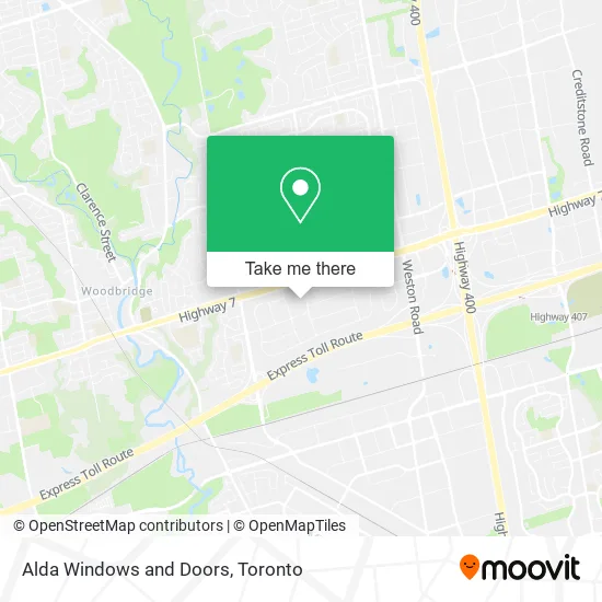 Alda Windows and Doors map