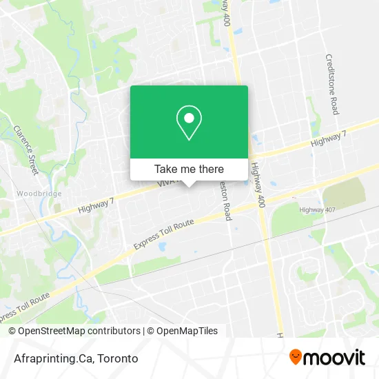 Afraprinting.Ca map