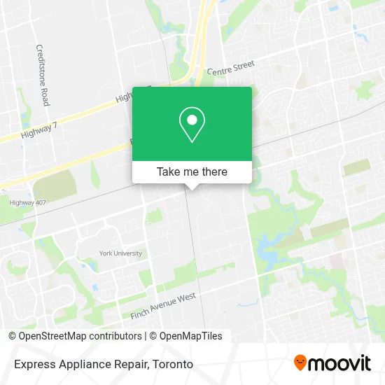 Express Appliance Repair map