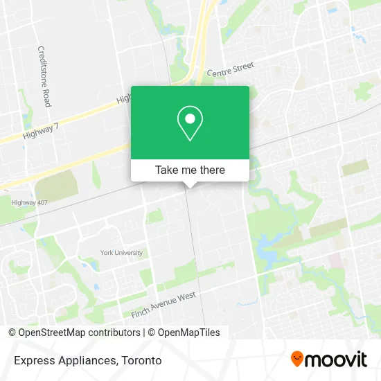 Express Appliances map