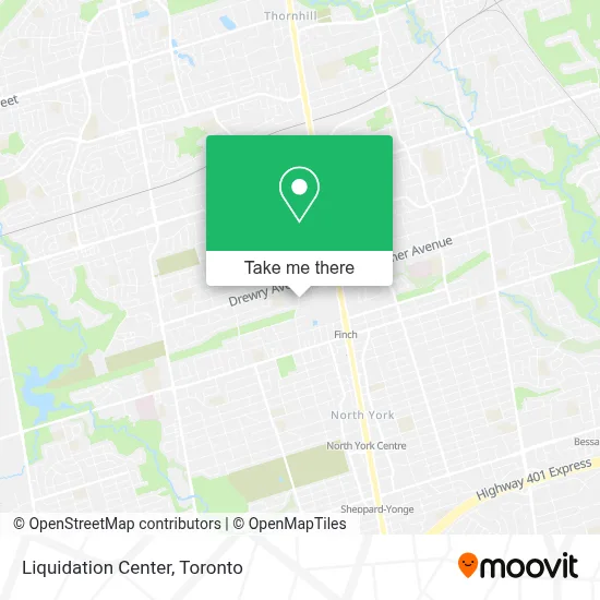 Liquidation Center map