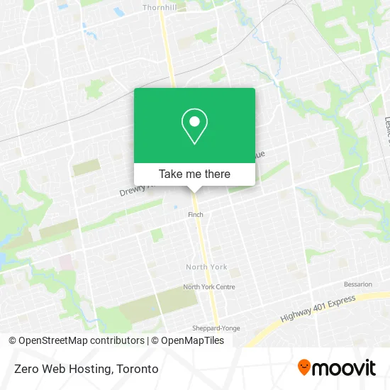 Zero Web Hosting map