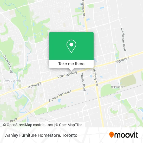 Ashley Furniture Homestore map
