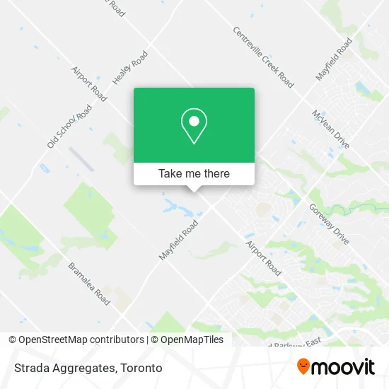 Strada Aggregates map