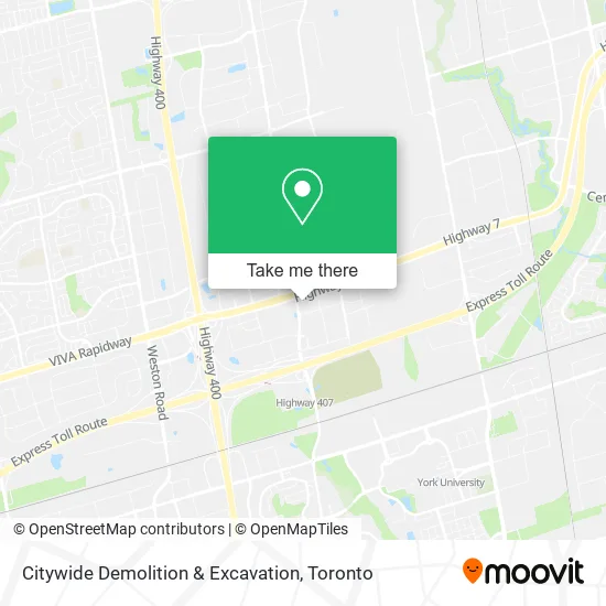 Citywide Demolition & Excavation map