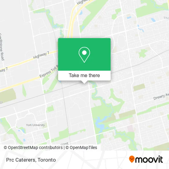 Prc Caterers map