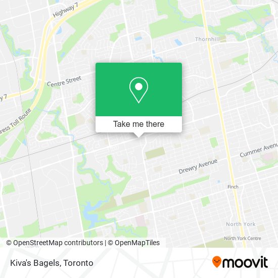 Kiva's Bagels map