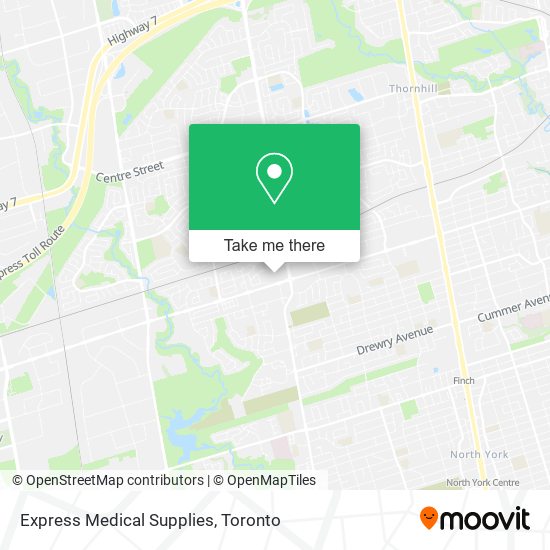 Express Medical Supplies map