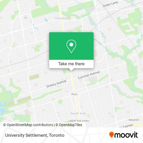 University Settlement map