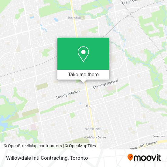 Willowdale Intl Contracting map