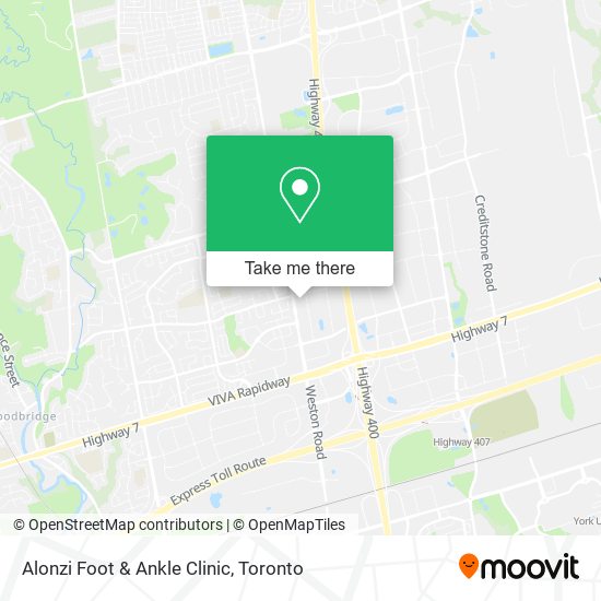 Alonzi Foot & Ankle Clinic map