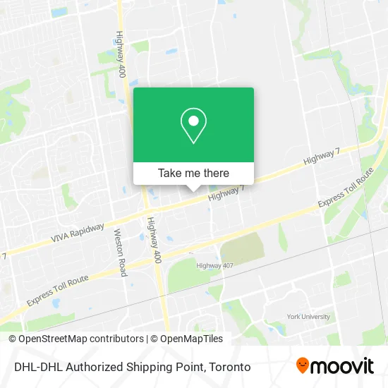 DHL-DHL Authorized Shipping Point map
