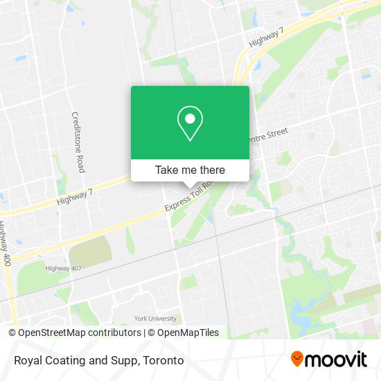 Royal Coating and Supp map