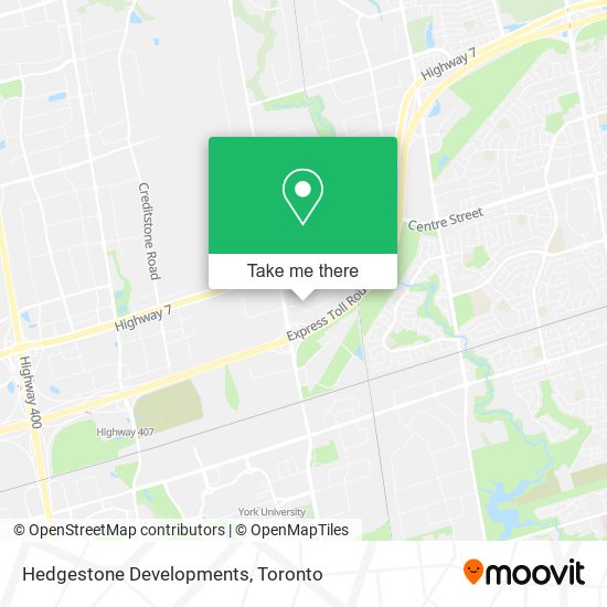 Hedgestone Developments map