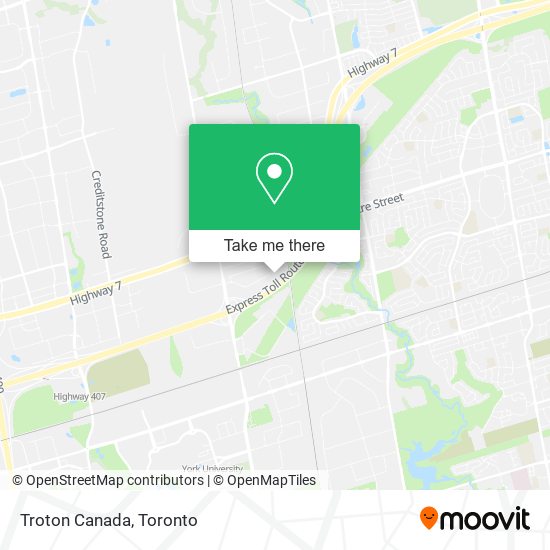 Troton Canada map