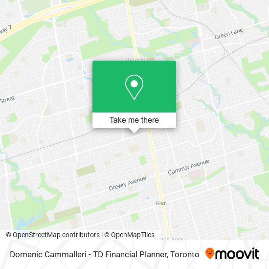 Domenic Cammalleri - TD Financial Planner map