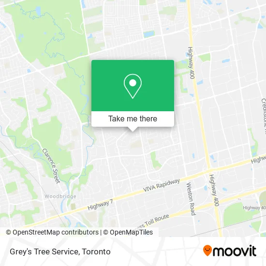 Grey's Tree Service map