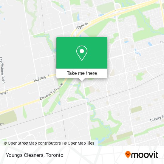 Youngs Cleaners map