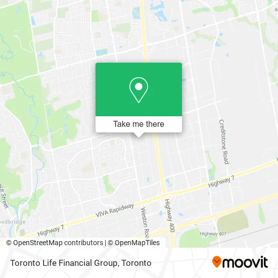 Toronto Life Financial Group map