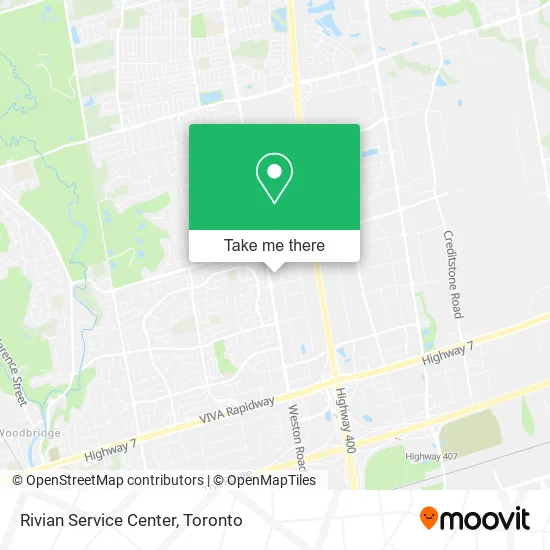 Rivian Service Center map
