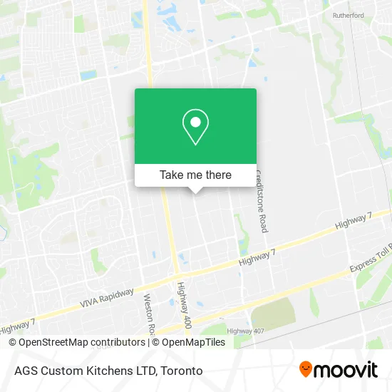 AGS Custom Kitchens LTD map