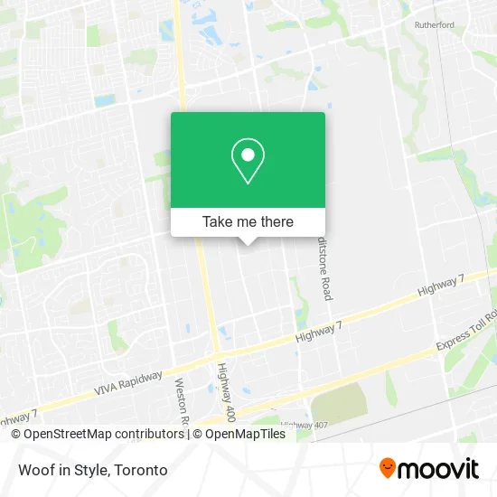 Woof in Style map