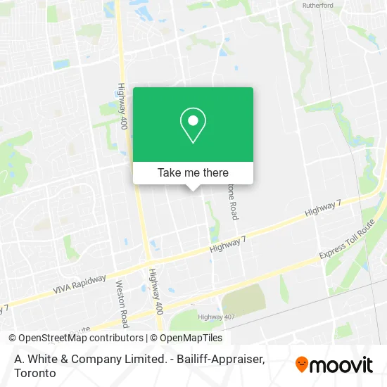 A. White & Company Limited. - Bailiff-Appraiser map