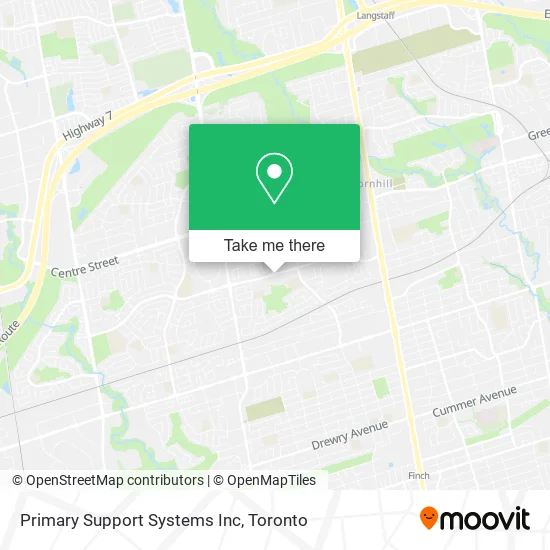 Primary Support Systems Inc map