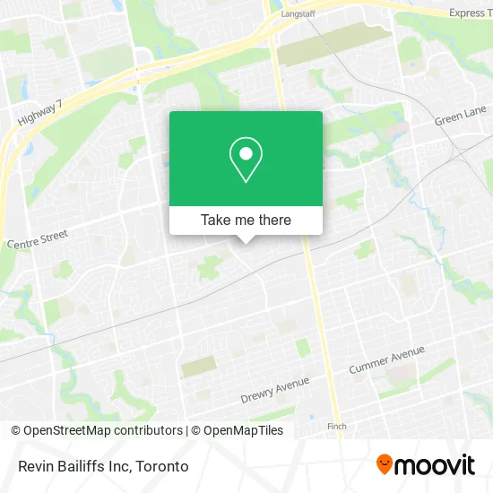 Revin Bailiffs Inc map