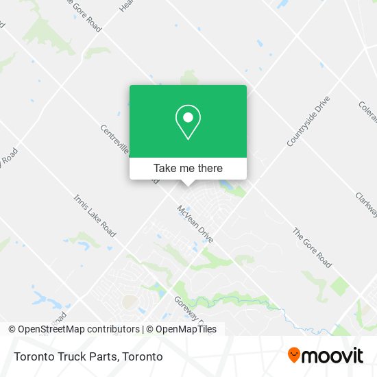 Toronto Truck Parts map