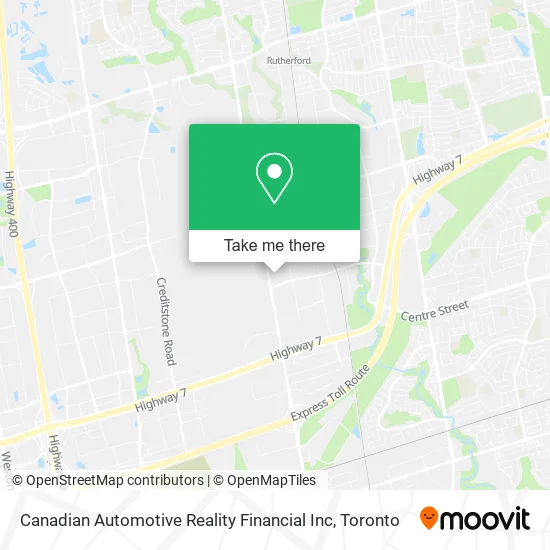 Canadian Automotive Reality Financial Inc map