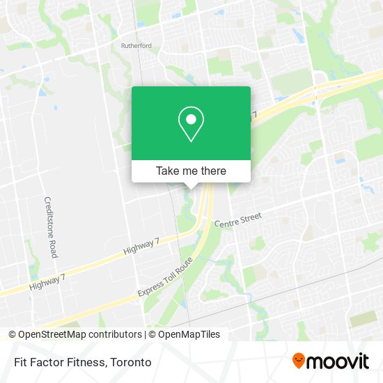 Fit Factor Fitness map