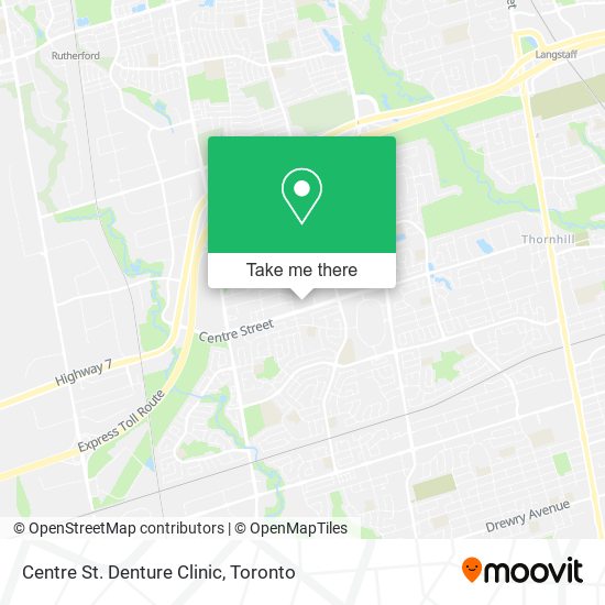 Centre St. Denture Clinic plan