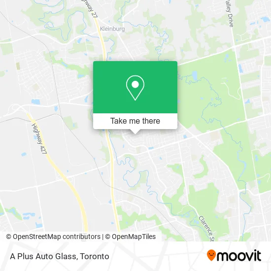 A Plus Auto Glass map