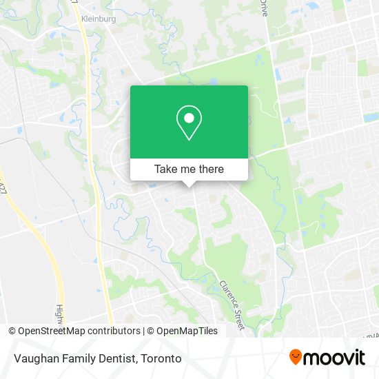 Vaughan Family Dentist map