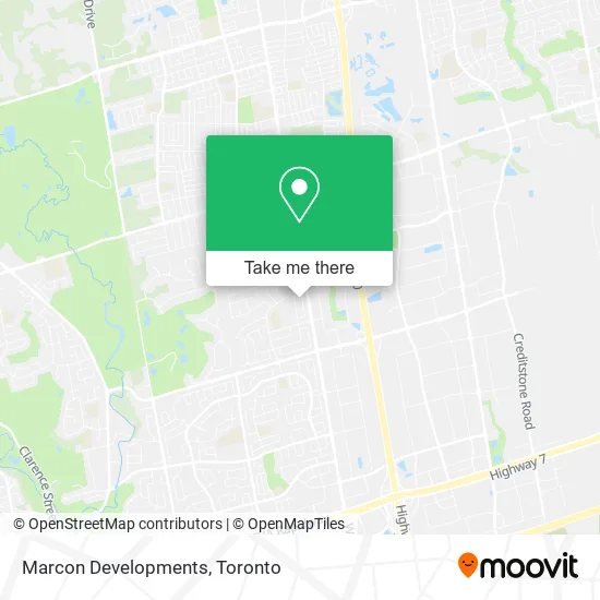 Marcon Developments map